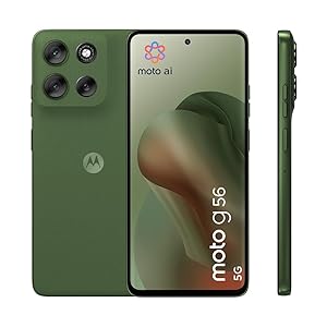 Motorola moto g56 5G 8/256GB, Fotocamera 50MP + sensore antisfarfallio, Display 6.72″ FHD+ 120Hz, batteria 5200mAh, MediaTek Dimensity 7060, Android 15, PANTONE Dazzling Blue