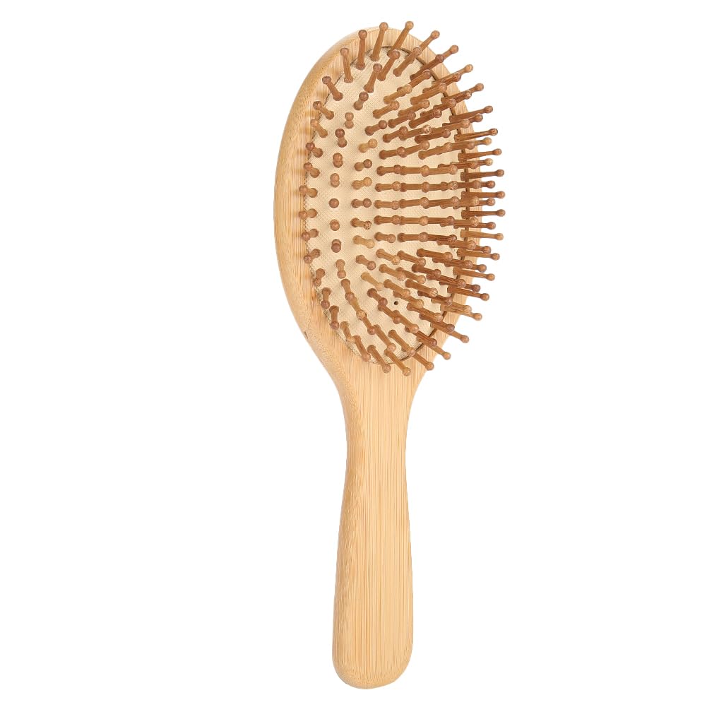 Wooden Hair Brush, Paddle Hairbrush Natural Handmade Hair Massage Comb Anti-static Hairbrush Portable Scalp Massage Comb