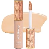 MCoBeauty Instant Concealer Camouflage &amp; Contour - Light | Full Coverage Cream Concealer, Sponge-Tip Wand, Waterproof Longwear, Vegan &amp; Cruelty Free