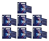 35x Gillette Blue II Disposable Razors Dual Blades Plus Chromium Coating 5pk x 7