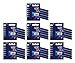 35x Gillette Blue II Disposable Razors Dual Blades Plus Chromium Coating 5pk x 7