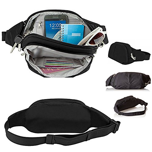 Buy Travelon Anti Theft Slim Waist Pack RFID Blocking Travel Pouch