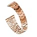 Replacement Watch Band for Huawei Watch GT, Meidexian888 Fashion Stainless Steel Wristband Double Folding Clasp Strap (Rose Gold)thumb 1