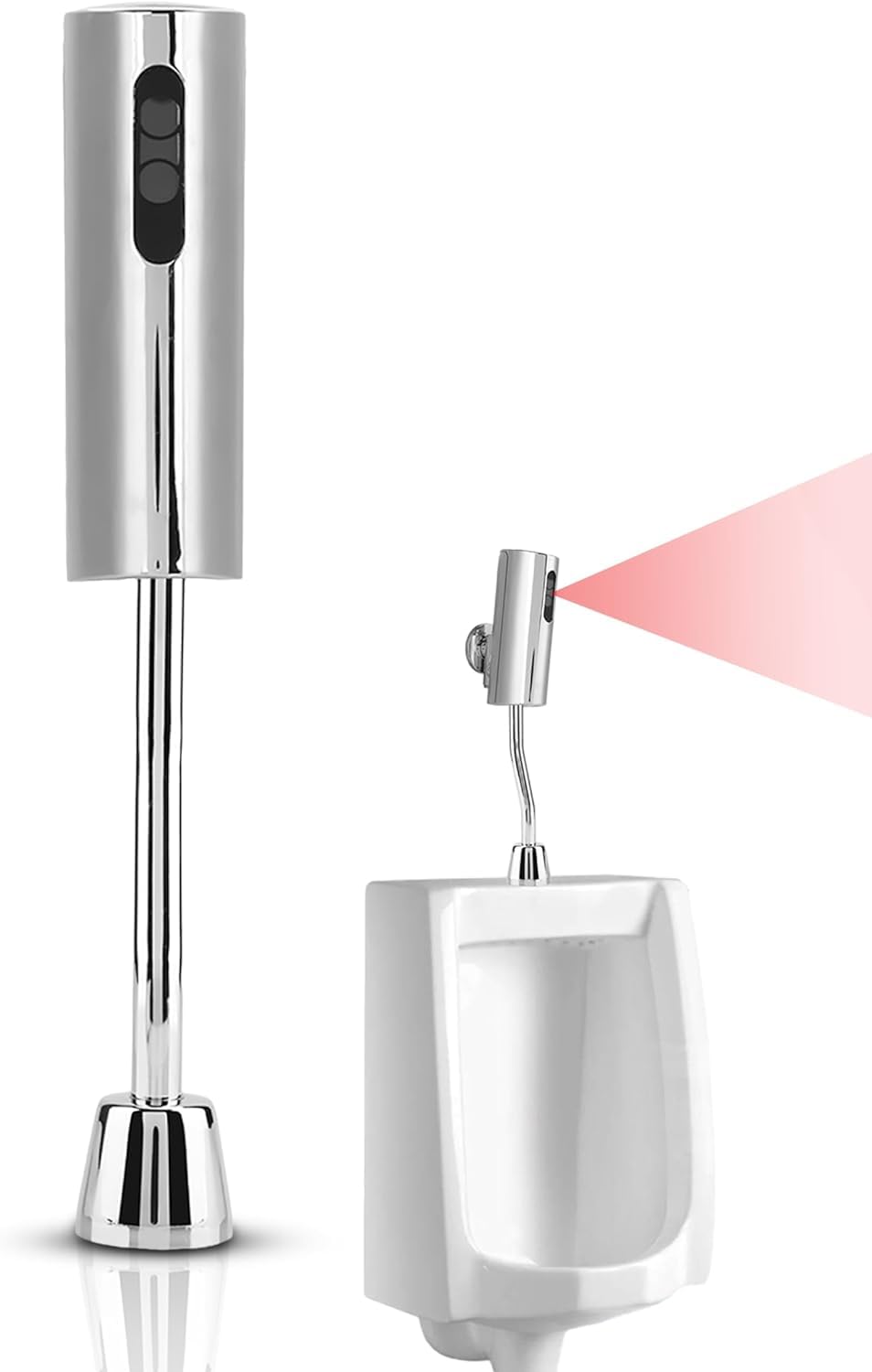 Photo 1 of AYNEFY Automatic Sensor Urinal Valve,Wall Mounted Automatic Sensor Touchless Bathroom Toilet Urinal Flush Valve Infrared Intelligent Sensor Urinal Flush Valve
