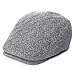 SIGGI Wool Newsboy Cap Mens Winter Hat Cold Weather Ivy Flat Cap Knit British Drivers Cap Gray Grey
