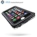 FITFORT  Waterproof Clear Protective Case for iphone 6/6s Plus (5.5-Inch) - Black&Crystal