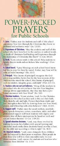 Power-Packed Prayers for Public Schools 50-pack (Prayer Cards) by Ida Rose Heckard