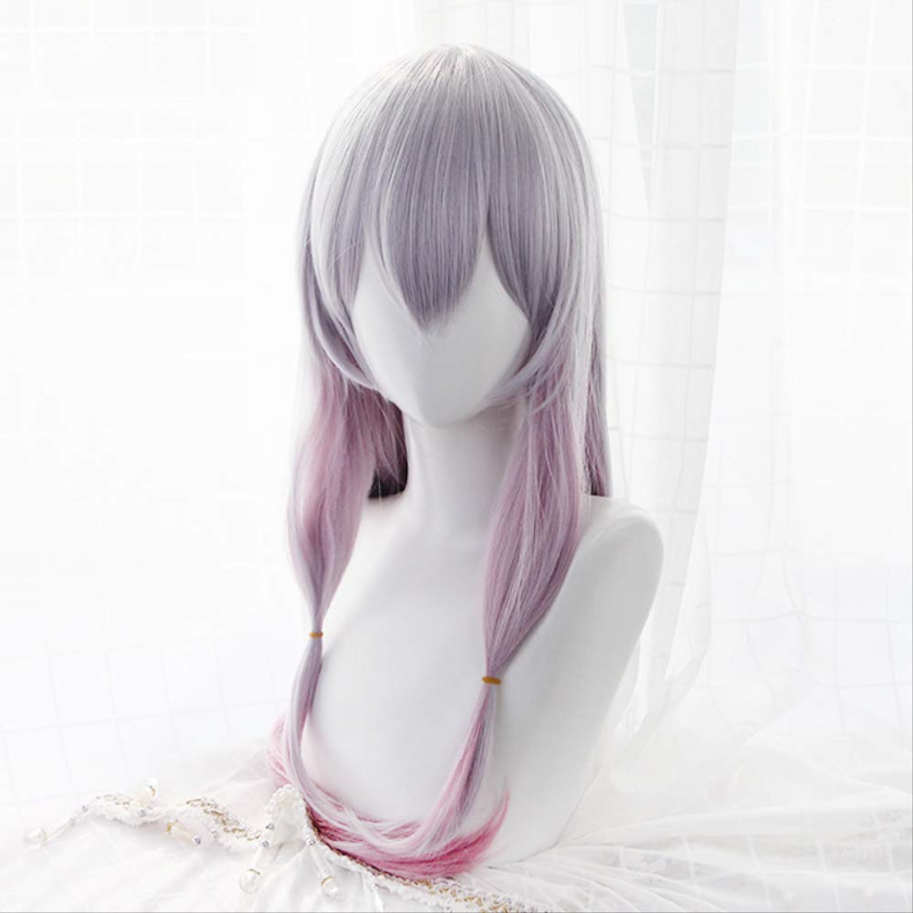 Eromanga Sensei Sagiri Izumi Cosplay Wigs Silver Mixed Pink Heat Resistant Synthetic Hair Perucas Co