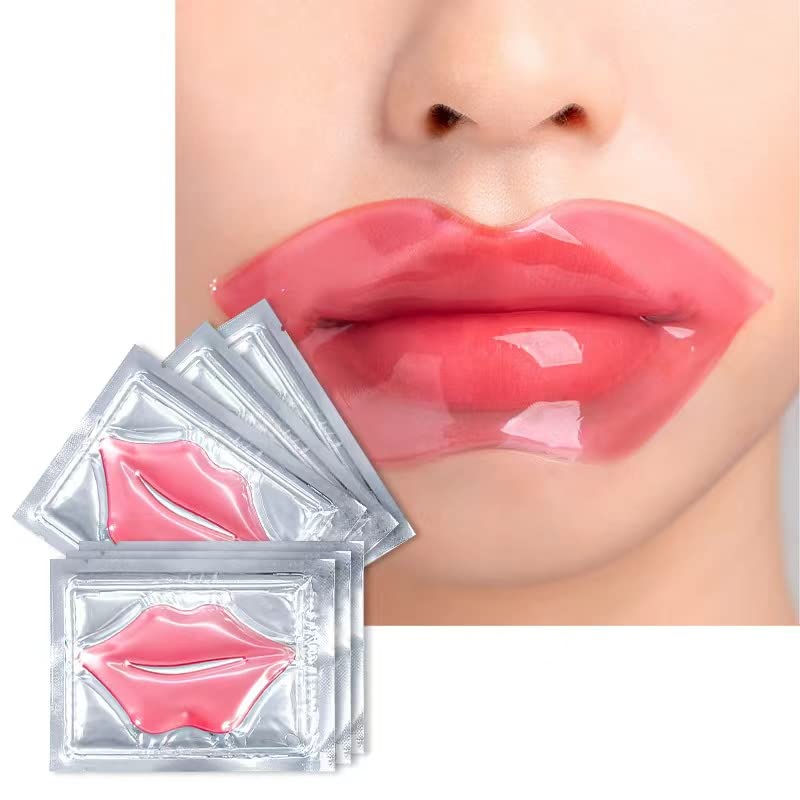 15pcs Collagen Crystal Lip Mask - Hydrating Plumping Lip Treatment, Overnight Moisturizing Mask for Soft Smooth Lips, Vegan & Cruelty-Free, with Hyaluronic Acid & Vitamin E