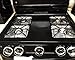 Aprince Stove Burner Covers, 60 Pieces Aluminum Foil Square Gas Stove Burner Covers, Disposable Thicker Bib Liners Covers for Gas Top, 8.7