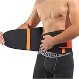 Waist Trimmer Belt, Weight Loss Wrap, Stomach Fat Burner, Low Back and Lumbar Support, Best Abdominal Trainer (L)
