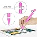Silicone Case for Apple Pencil Holder Sleeve Skin Pocket Cover Accessories for iPad Pro, Soft Grip Pouch with Charging Cap Holder and 2 Protective Nib Covers(Pink)