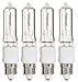Sterl Lighting – JDE11 Bulb, 120v, 100W Halogen Candelabra Bulbs,T4 Mini Base JD E11 Bulb, 2700K Warm White, for Chandeliers, Candelabra, Ceiling Fan, Table Lamps, Cabinet Lighting. 4 Pack