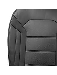Cojín de asiento delantero FH GROUP PU25BROWN12 marrón ultra comodidad (airbag compatible), Negro