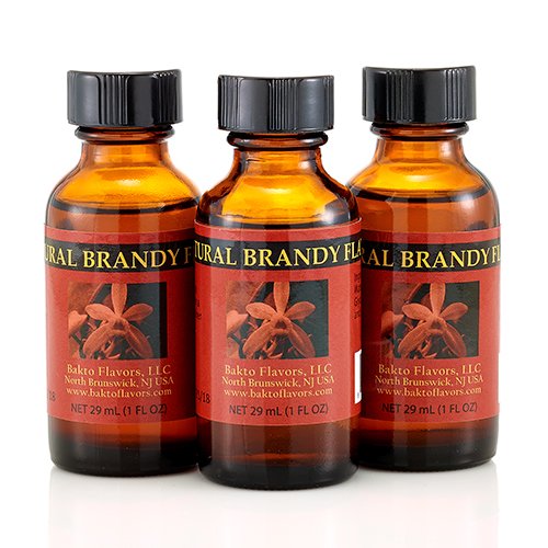 Bakto Flavors Natural Brandy Flavor - 1 FL OZ (Pack of 3)