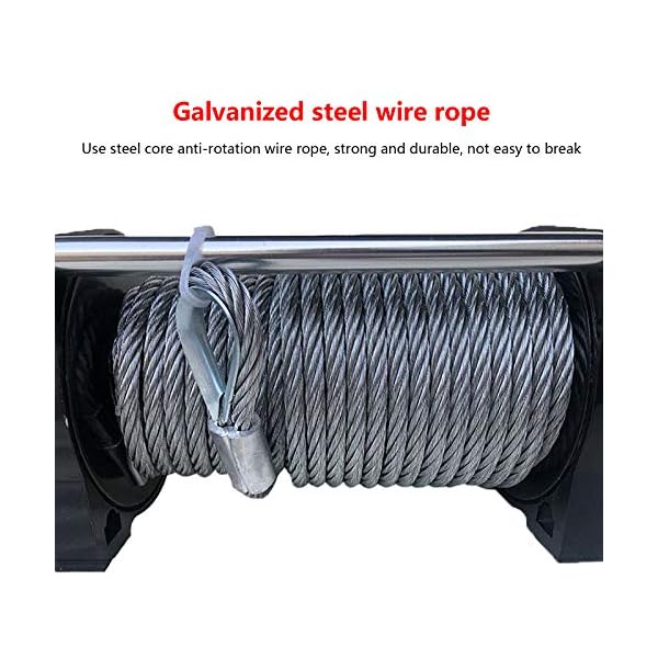 XZZ Elektrische Seilwinde Winde, SUV Winch Kit Mit Fernbedienung Und Drahtseil Für UTV ATV, Anhänger Und LKW (3000LBS… – Bild 6