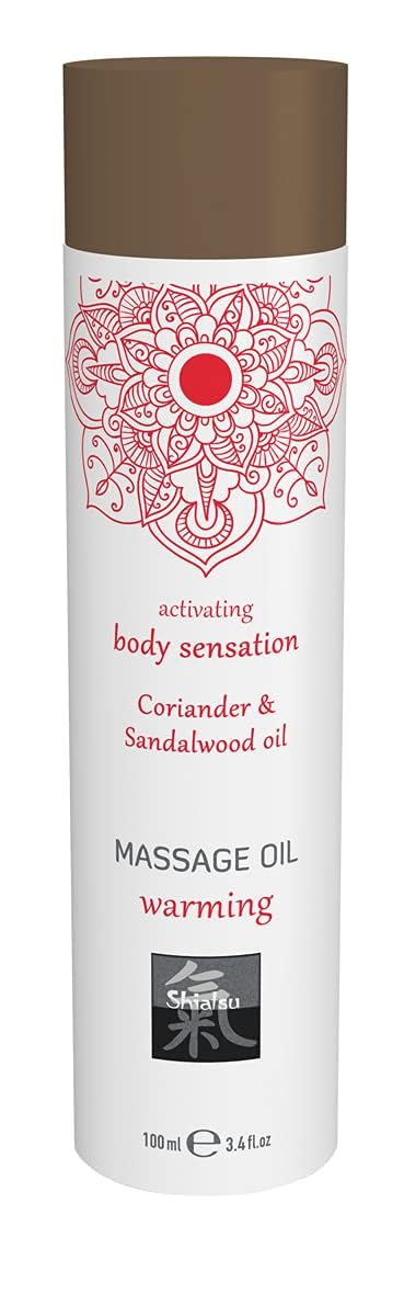 SHIATSU Massage Oil Warming, Coriander and Sandalwood, 113 g