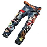 D Zroid Stitching Trousers Mens Jean Pant Jeans
