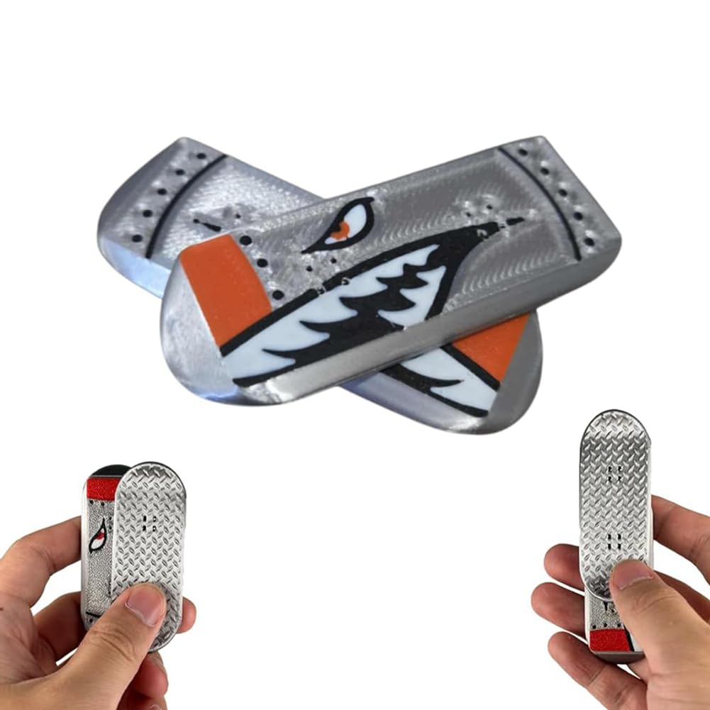 Magnetic Mini Fingerboard,3D Printed Fingerboard Obstacles,Portable Tiny Skateboard Desk Toy,Spin, Flipe, And Roll Your Stress Away,Fun Fidget Toys for Adults,Youth Teens