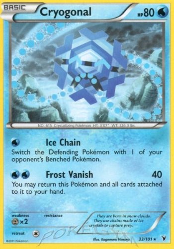 Pokemon - Cryogonal (33) - BW - Noble Victories - Reverse Holo