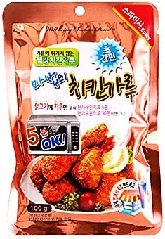 HIMALL Magic Chicken Powder, No Oil - Simple, Easy, Healthy Recipe, Only Drain and Coating Chicken with Powder 100g - Spicy Powder