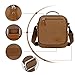 Ibagbar Men's Vintage Canvas Shoulder Everyday Bag Brown