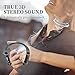 Bluetooth Headphones Speaker 2 in 1,Bluenin Neckband Wireless Headset Wearable Speaker True 3D Stereo Sound Sweatproof Headphones with Retractable Earbuds Built-in Microphone (Titanium Black)