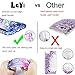 LeYi Galaxy S7 Glitter Case with Tempered Glass Screen Protector [2 Pack] for Girls Women, Bling Sparkle Diamond Liquid TPU Protective Phone Case for Samsung Galaxy S7 Gradient Teal/Purple