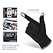 Vbiger Womens Winter Gloves Touch Screen Gloves Thick Warm Windproof Mittens (Black2)