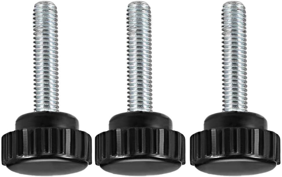 MACHSWON Knurled Clamping Knobs Saw Drill Press Lathe and Routing Jigs Packaging Machinery Printing Equipment Hand Clamping Handle Bolt Hand Knob Screw Replacement Parts M6 x 30mm 3pcs