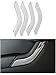 Opall 18PCS Full Set Interior Decoration Trim Kit Steering Wheel & Center Console Air Outlet Trim, Door Handle Cover Inner, Passenger Seat Handle Trim For Jeep Wrangler 2011-2017 4 Door (Silver)