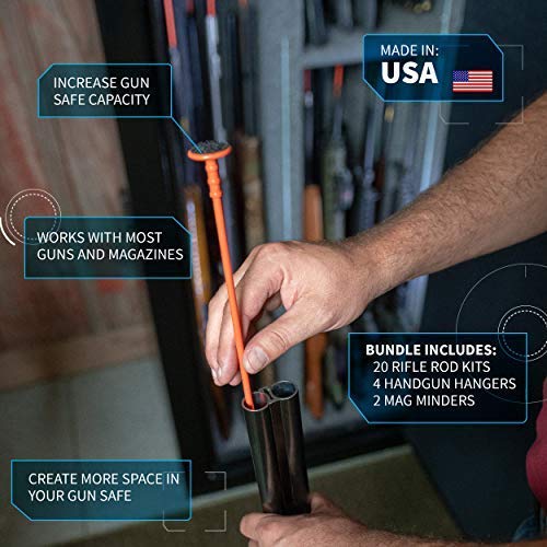 Gun Storage Solutions Rifle Rods, Handgun Hangers, Mag Holder, and Shelf Liner - Thumbnail 4