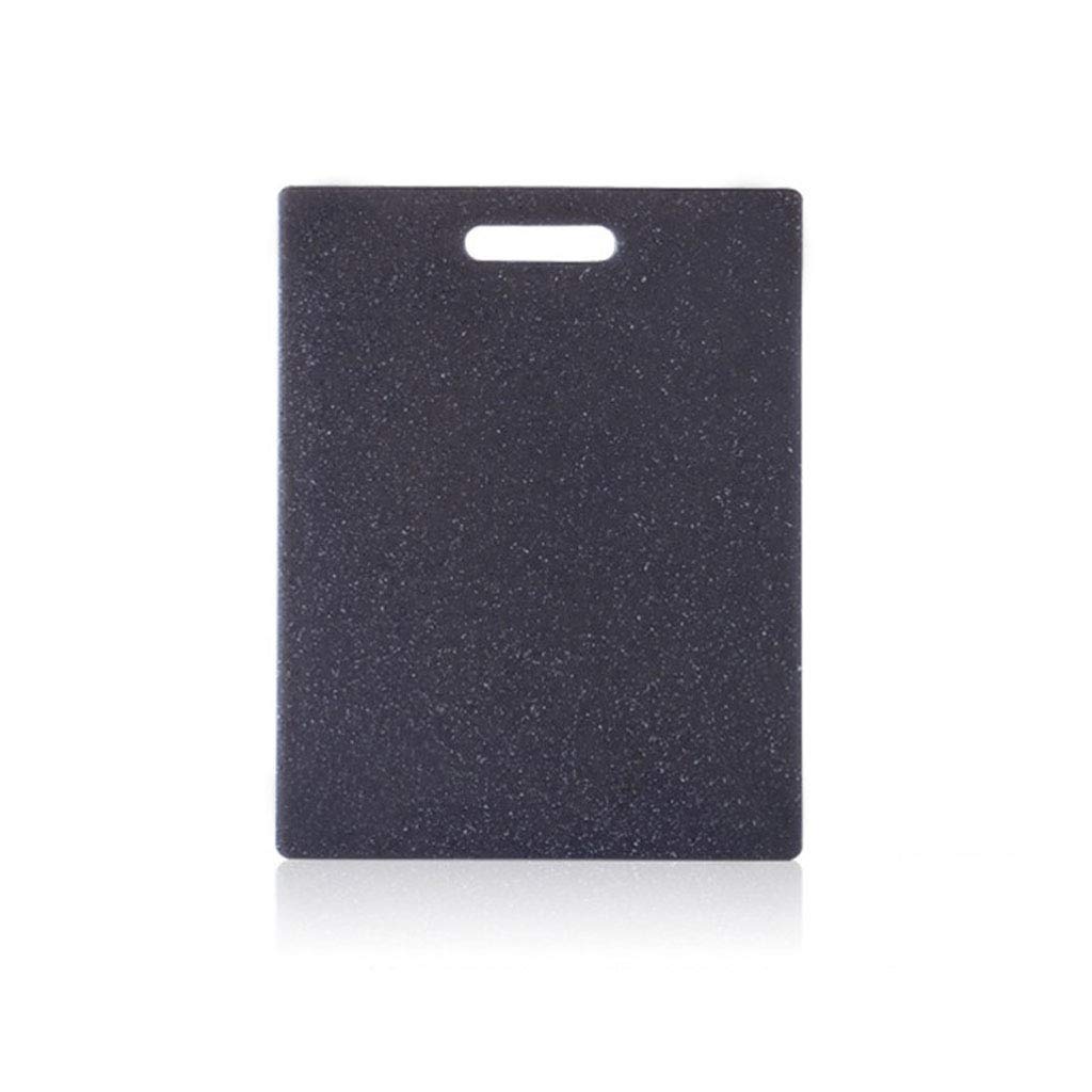 Plastic Chopping Board, Unique Marble Appearance Design TPR Material Dishwasher Safe for Cutting Meat Vegetables Fruits, 14 x 10.8 inch, Black