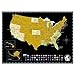 Wonderful Maps Scratch Off Map Of The World With US States, Countries, Capitals And Flags On Black Background, 24 inches x 18 inches. Prime Quality Travel Gift. Scratchable World Map Personalized Gift