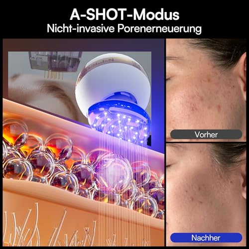 INIA SPHERA Improved 8-in-1 Microcurrent Face Massager for Face & Neck - Red Light, Heat & Cooling Function, 5 Modes, Beauty Tool for Defined and Radiant Skin at Home