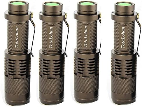 4Pack SK98 Flashlight Cree Xm l T6 Led 800lm 5 Mode Torch (Batteries Not Included)