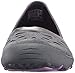 Skechers Women's Earth Fest Repurpose Flat,Charcoal Mesh/Suede/Lavender Trim,8.5 M US