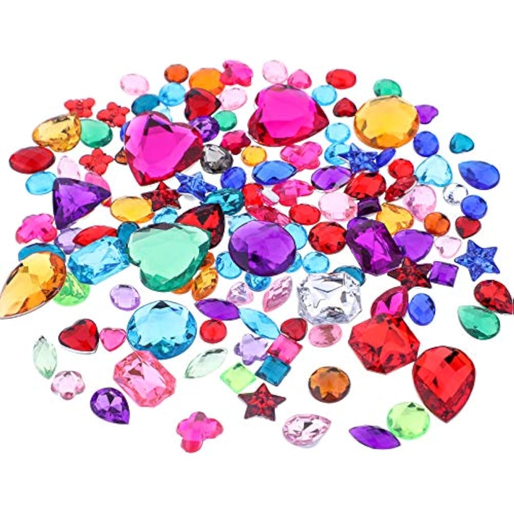 Richness Stickers Jewel Self Adhesive Jewels Kids DIY Gem Various Sizes
