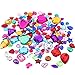Richness Crystal Stickers Self Adhesive Jewels Kids DIY Gem Stickers Various of Sizes Shapes and Colors (300+300pcs)