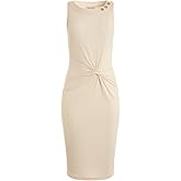 Guess Womens Sleeveless Ernestine Knot Dress
