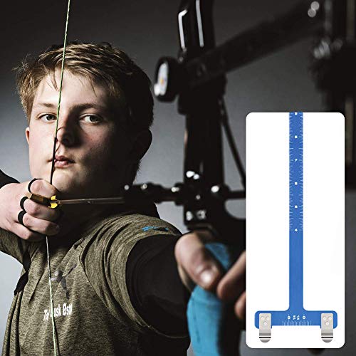 dostyle Bow T Shape Bow Square Ruler Bow String-Loop Nocking Pliers with 10 String Nocking Points for Recurve Bow and Compound Bow - Thumbnail 6