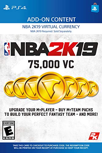 NBA 2K19: 75000 VC Pack - PS4 [Digital Code]