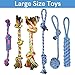 Holybird 14 Pack Dog Rope Toys - Thick Floss Knots for Dental Cleaning - Pets Puppy Chew Dog Rope Toy Assortment for Small Medium Large Dogs