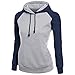 LAFASO Girls Vintage Hoodies Sport Raglan Sleeve Hooded Sweatshirt