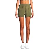 Avia Activewear Women's Running Short with Pocket Bike Liner (2XL 20, Green)