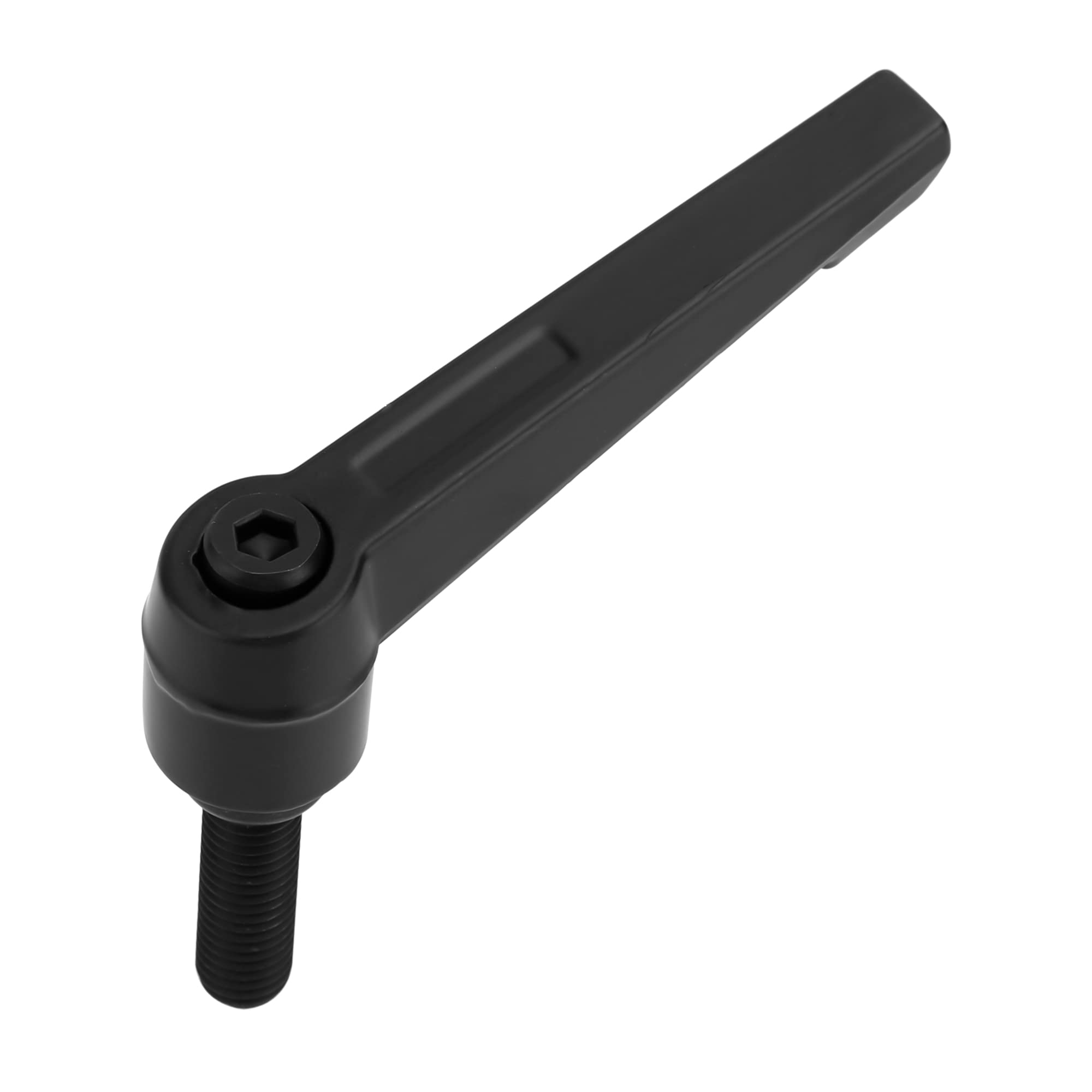 INTIRILIFE Clamping lever M10 in 7 lengths/Clamping nut M10 made of galvanized steel - Tension handle Grip nut Clamping handle Locking lever- Adjustable handle in black - Size M10x30mm