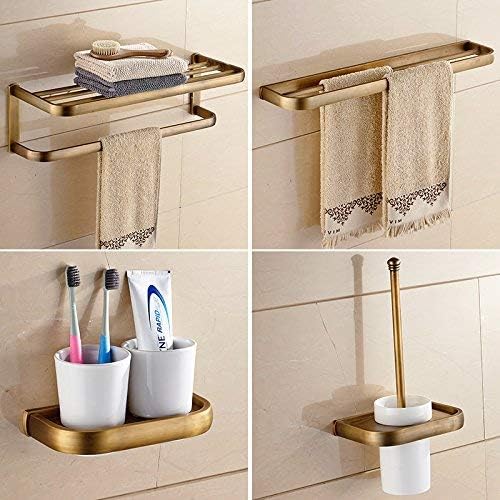 Man Hj Wall Mount Bathroom Freestanding Towel Rails Copper Towel Rack Set Retro European Simple Bathroom Storage Antique Towel Rack Hardware Bathroom Pendant Set A Color D Amazon Co Uk Kitchen Home