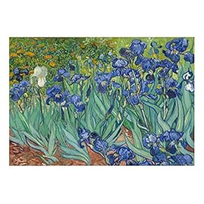 Wall26 - Irises by Vincent Van Gogh - Dutch Impressionism - 20th Century Artist - Peel and Stick Large Wall Mural, Removable Wallpaper, Home Decor - 66x96 inches