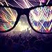 Tinted Diffraction Glasses - Amber - High Quality Effect - Rave Accessories - Black