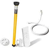 AM25 RF Solar Powered Rechargeable Battery Motor Kit Wireless Battery Operated DIY Motorized Blinds/Shades Working for 1.5" Roller Shades
